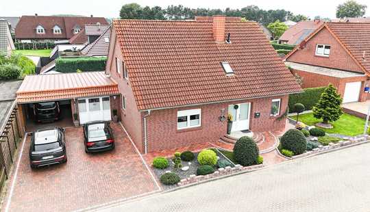 Bild von Modernes Einfamilienhaus mit großem Garten und Kamin in Friesoythe!