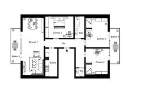 Zwei Balkone, vier Zimmer, beste Lage – Ihr neues Zuhause in Weiherfeld-Dammerstock – Die vollständige Adresse der Immobilie erhältst du vom Anbieter., 76199 Weiherfeld-Dammerstock, Karlsruhe – Vorschaubild 18