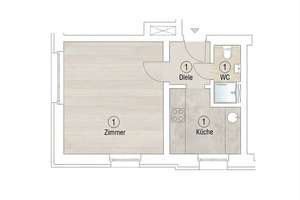 Bezugsfreie 1-Zimmer-Wohnung nahe Friedrichshain – Die vollständige Adresse der Immobilie erhältst du vom Anbieter., 10365 Lichtenberg (Ortsteil), Berlin – Vorschaubild 9