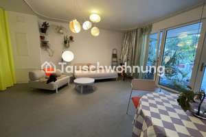 Tauschwohnung: Barrierefreies, buntes Studio mit großer Terrasse