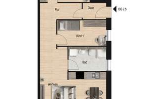 3-Zi.-Wohnung im 1. OG, Balkon, inkl. neuer Einbauküche, Aufzug! KFW 40-QNG-Standard! – Die vollständige Adresse der Immobilie erhältst du vom Anbieter., 73084 Salach – Vorschaubild 14