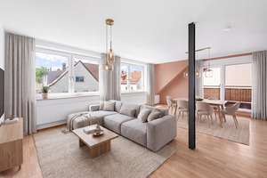 Moderne 3-Zimmer-Eigentumswohnung mit großzügiger Loggia und zwei Stellplätzen in Burgfarrnbach – Würzburger Str. 446, 90768 Atzenhof, Burgfarrnbach, Fürth – Vorschaubild 2