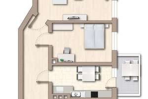 HANNOVER-LIST: Altbau, modernisierte 2 Zimmer mit Balkon, Holzdielen, Parkett, Feinputz, EBK u.v.m. – Die vollständige Adresse der Immobilie erhältst du vom Anbieter., 30163 List, Hannover – Vorschaubild 8