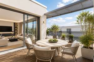 Penthouse mit Skyline-Blick, großzügiger Dachterrasse und individuellem Gestaltungspotential