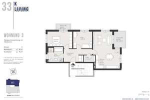NEUBAU-WOHNKOMFORT: Hochwertig ausgestattete 3-Zi.-Wohnung mit Süd-Loggia + Balkon in schönster Lage – Kranichweg 33, 81827 Waldtrudering, München – Vorschaubild 26