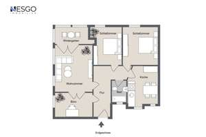 Charaktervolle Altbauwohnung mit Wintergarten, hohen Decken und Gartenmitbenutzung – 14943 Luckenwalde – Vorschaubild 13
