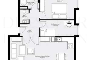 Traumhafte 3-Zimmer-Dachgeschosswohnung mit Süd-Balkon – Die vollständige Adresse der Immobilie erhältst du vom Anbieter., 81243 Pasing, München – Vorschaubild 2