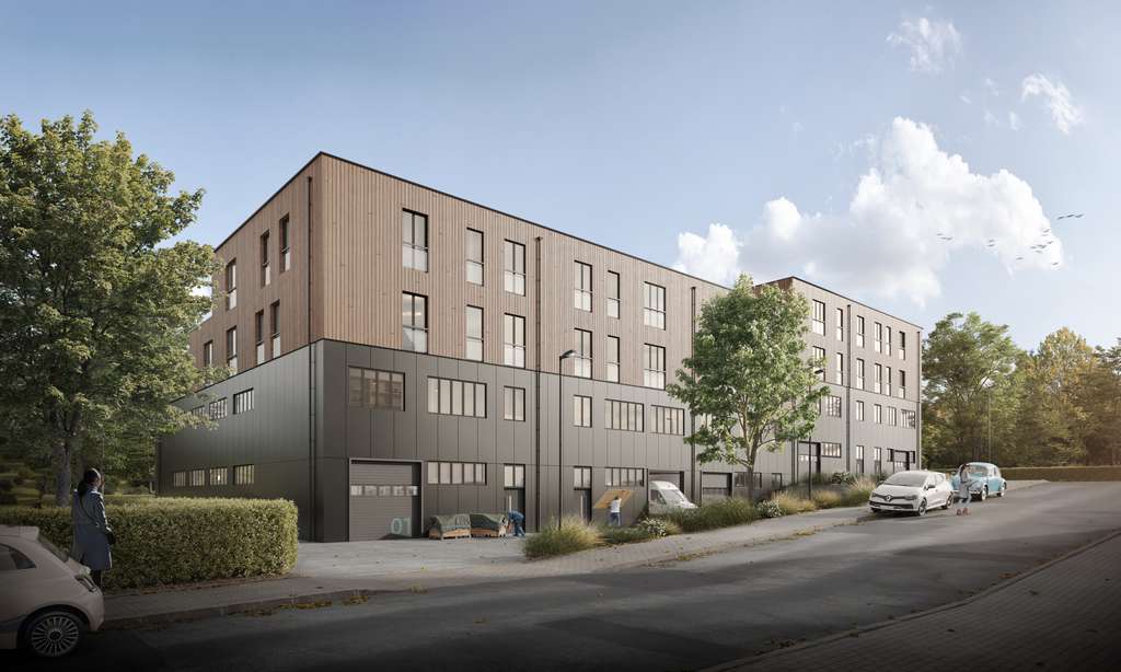 NEUBAU, beliebig aufteilbar! Betrieb und Wohnen unter einem Dach