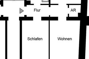 Renovierte 2 Zimmer Wohnung in ruhigem Karree in Frohnhausen