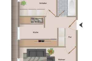 Gepflegetes Mehrfamilienhaus *18 Einheiten  - vollvermietet* – Agricolastraße 65, 9112 Kaßberg, Chemnitz – Vorschaubild 16
