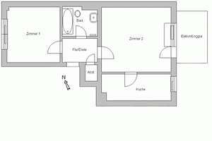 Schönes Fuhlenbrock! 2 Zi.-Wohnung mit großem Balkon. – Hans-Böckler-Str. 206, 46242 Fuhlenbrock, Bottrop – Vorschaubild 4