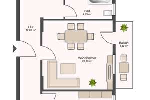 Schöne 2-Zimmer-Wohnung im Nerotal  – Die vollständige Adresse der Immobilie erhältst du vom Anbieter., 65193 Nordost, Wiesbaden – Vorschaubild 9