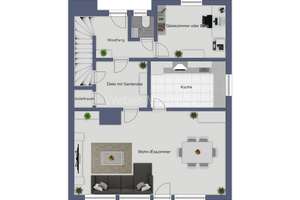 Modernisiertes Einfamilienhaus (einseitig angebaut) mit ELW, 2 Terrassen + Garten in Zentrumslage – Die vollständige Adresse der Immobilie erhältst du vom Anbieter., 53804 Much – Vorschaubild 5