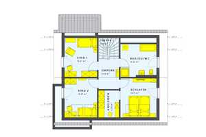 Effizientes Ausbauhaus, 2 Kinderzimmer, Küche, Homeoffice, inklusive Baugrundstück – Salzlandkreis – Vorschaubild 2