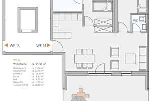 Exklusives Penthouse im Neubau | Große Süd-Dachterrasse | Oker & Ringgleis vor der Tür |  WE 14 – Eichtalstraße 12, 38114 Westliches Ringgebiet, Braunschweig – Vorschaubild 8