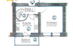 *Individuell geschnittene 2-Raum-Maisonette mit Balkon auf dem Kaßberg!* – Eulitzstraße 22, 9112 Kaßberg, Chemnitz – Vorschaubild 3