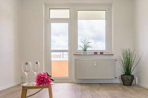 Ebenerdig erreichbare 3-Raum-Wohnung mit Balkon