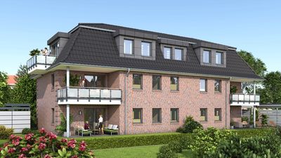 Exklusive Neubau-Eigentumswohnung (EG) mit Gartenanteil und Terrasse im Zentrum von Bad Zwischenahn