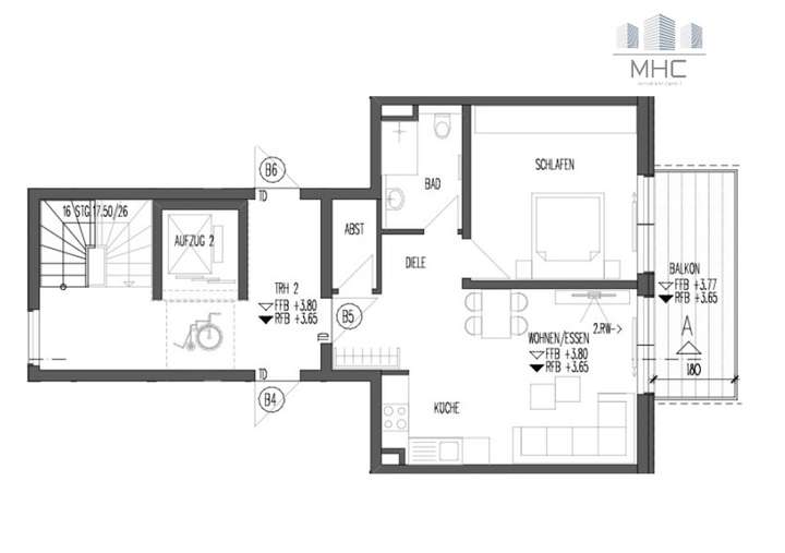 Grundriss Wohnung B5