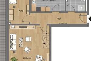 Wohnen in kleinstrehlen | 2 Bäder | Fußbodenheizung | Dachbalkon | Galerie | Tiefgarage – Reicker Straße 33b, 1219 Strehlen, Dresden – Vorschaubild 3