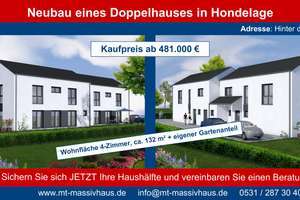 Zweifamilienhaus mit großem Garten in ruhiger Lage provisionsfrei zu verkaufen / Neubau / Erstbezug – Hinter dem Berge 21, 38108 Hondelage, Braunschweig – Vorschaubild 2