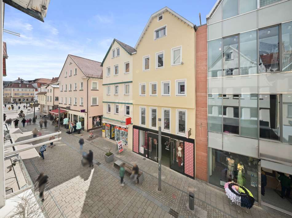 Perspektive aus dem Gebäude