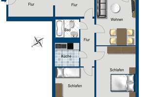Frisch renoviert - komfortable City Wohnung mit Balkon - Leben im Domviertel! – Einsteinstr. 13, 39104 Altstadt, Magdeburg – Vorschaubild 11