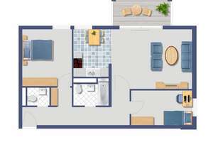 VERMIETETE  Eigentumswohnung - attraktive 3-Zimmer-Wohnung in Freiburg-Littenweiler zu verkaufen! – 79117 Littenweiler, Freiburg im Breisgau – Vorschaubild 4