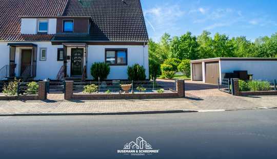 Bild von Doppelhaushälfte mit großem Garten, Doppelgarage & ausgebautem Keller in Hannover-Misburg