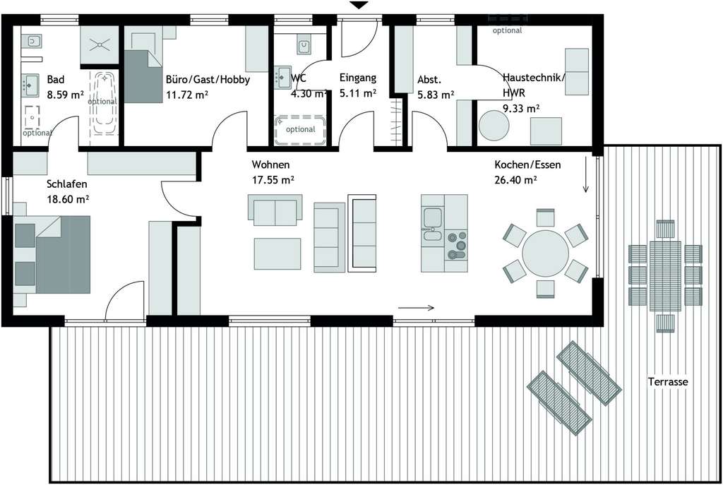 Immobilie in Kirchdorf an der Iller - Bungalowträume, individuell geplant und perfekt umgesetzt mit STREIF - Bild 1