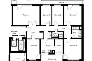 Herrliche Aussichten-nicht nur vom Balkon! 6-Zimmer-Residenz, Erstbezug nach Modernisierung, 2 Bäder – Goltsteinstr. 93, 50968 Bayenthal, Köln – Vorschaubild 16