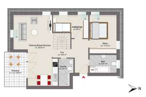Neuwertig und sofort bezugsfrei | 3,5-Zi-Whg. mit zusätzlichem Arbeitszimmer, Galerie, Sauna und TG – Die vollständige Adresse der Immobilie erhältst du vom Anbieter., 81247 Obermenzing, München – Vorschaubild 20