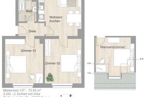 *** Altbau-Liebhaber aufgepasst! 2 Zimmerwohnung + Wohnküche + Mansarde! *** – Stolbergstr. 81, 45355 Bergeborbeck, Essen – Vorschaubild 24