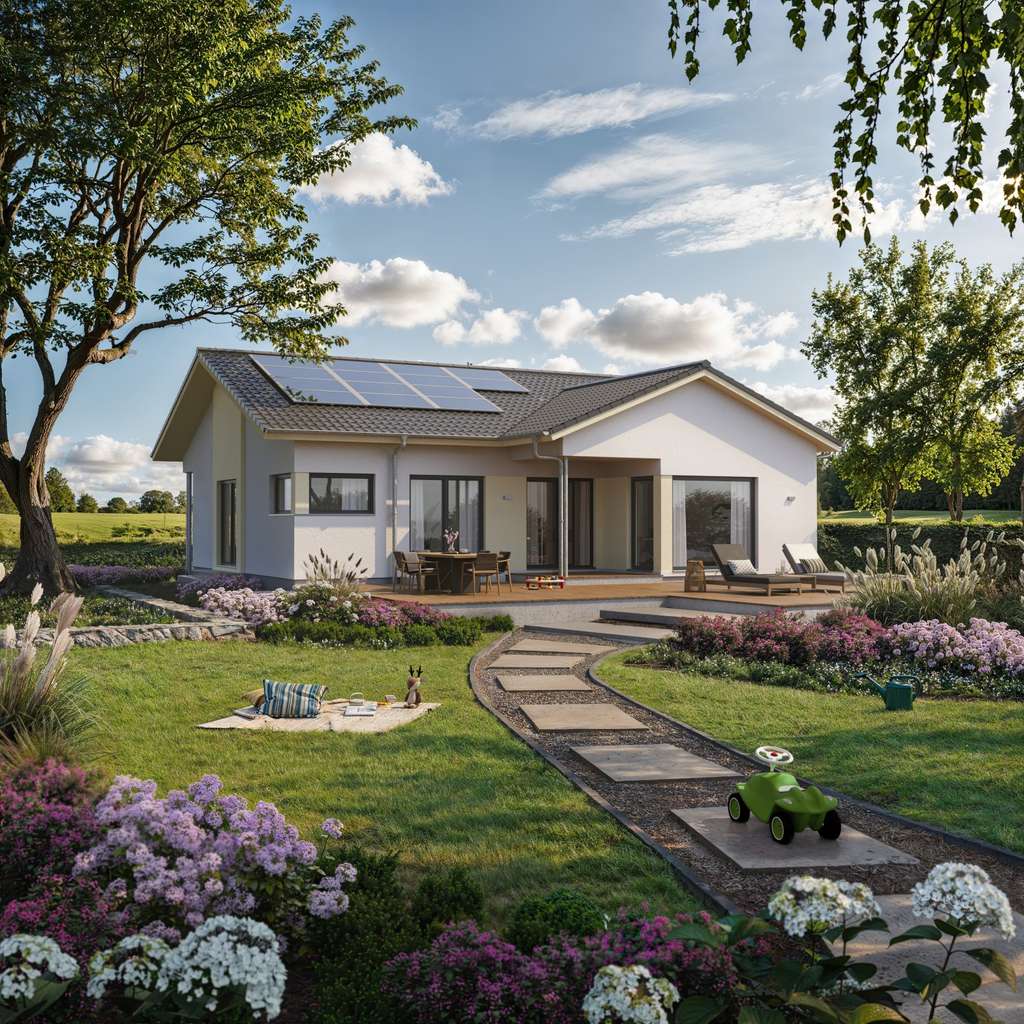 Immobilie in Boffzen - Dein hocheffizienter Energie-Spar-Bungalow - Energieeffizient KfW 40 IKON DGNB Zertifiziert ( SOL 10 - Bild 0