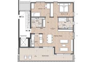 3-Zimmer-Wohnung Wiesbaden – naturnah und gleichzeitig zentral gelegen – Thaerstraße 7, 65193 Nordost, Wiesbaden – Vorschaubild 2