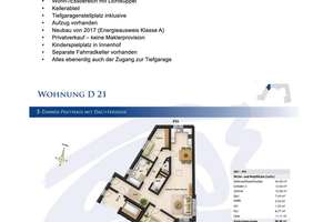 Lebendiger , heller Wohnraum: 3-Zimmer-Penthouse Wohnung in Fürth – 90765 Ronhof, Kronach, Fürth – Vorschaubild 2