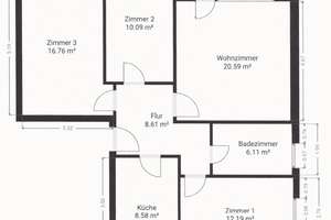 Modernisierte 4-Zimmer-Wohnung mit großem Balkon und Blick ins Grüne in Herrenhausen – Die vollständige Adresse der Immobilie erhältst du vom Anbieter., 30419 Herrenhausen, Hannover – Vorschaubild 12