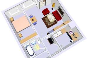 Fast wie im Neubau, sanierte Wohnung im modernisiertem Gebäude. 1,5 Zimmer mit Balkon. – Klausdorfer Weg 50, 24148 Ellerbek, Kiel – Vorschaubild 2