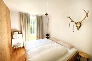 Zwischenmiete: Helle möblierte 2-Zimmer-Wohnung mit Garten & Terrasse in München-Haidhausen – Michael-Huber-Weg 14, 81667 Haidhausen Nord, München – Vorschaubild 2