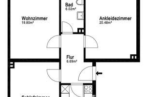 Moderne 3-Zimmer Wohnung mit Balkon in Hannover-Stöcken OPTIONAL Möbliert – Letterstraße 4a, 30419 Stöcken, Hannover – Vorschaubild 22
