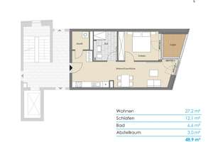 2-Zimmer-Neubauwohnung an der Kieler Hörn – Die vollständige Adresse der Immobilie erhältst du vom Anbieter., 24143 Gaarden-Ost, Kiel – Vorschaubild 9