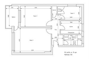 Hoberge-Uerentrup: 3-Zimmer-Wohnung (EG) mit Balkon – Die vollständige Adresse der Immobilie erhältst du vom Anbieter., 33619 Dornberg, Bielefeld – Vorschaubild 2