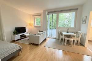 Bezugsfreies und möbliertes 1 Zimmer Apartment mit Balkon in Berlin-Kreuzberg - Provisionsfrei