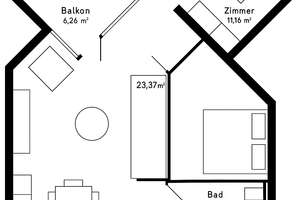 Möbliert: Wohnen direkt am Luidpoldpark mitten in Schwabing  – Schleißheimerstraße 207, 80809 Am Luitpoldpark, München – Vorschaubild 9
