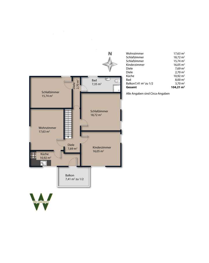 Grundriss Altbestand OG