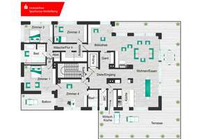 Das Beste vom Besten: Penthouse-Wohnung mit 270 Grad Panoramasicht auf Schloss und Neckartal – Die vollständige Adresse der Immobilie erhältst du vom Anbieter., 69120 Neuenheim, Heidelberg – Vorschaubild 12