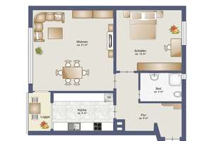 ALTE NEUSTADT/CITY // Helle 2-Zimmer Ober-Whg. mit Balkon für Anleger oder Eltern-Kind Investment – Die vollständige Adresse der Immobilie erhältst du vom Anbieter., 28199 Alte Neustadt, Bremen – Vorschaubild 15