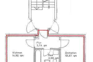 Helle 2-Raum Wohnung mit Balkon und schönem Grundriss – Münchner Straße 4a, 9130 Sonnenberg, Chemnitz – Vorschaubild 16