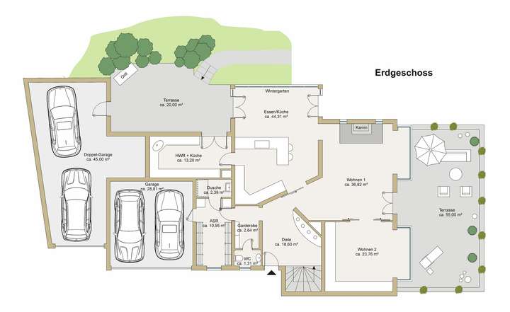 Grundriss Erdgeschoss