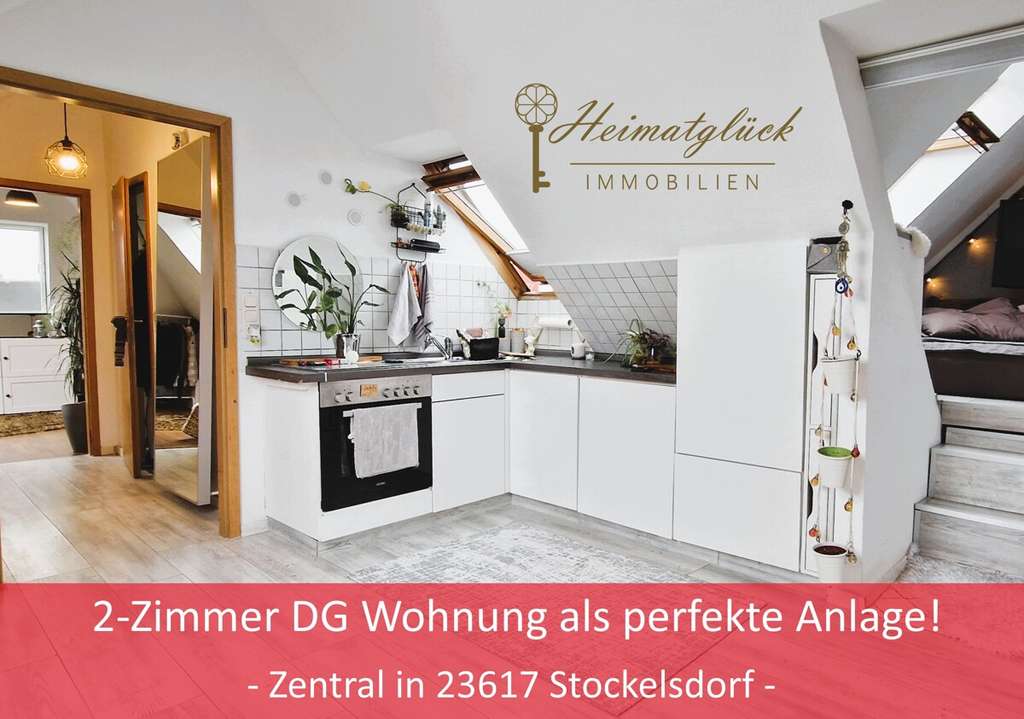Immobilie in Stockelsdorf - 2-Zimmer DG Wohnung als perfekte Anlage!
- Zentral in 23617 Stockelsdorf  - - Bild 0
